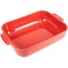 Peugeot – Appolia Rectangular Oven Dish – Ceramic Baker with Handles – Blue, 10 x 8 x 2.5 inches(Red)