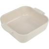 Peugeot – Appolia Square Oven Dish – Ceramic Baker with Handles – Ecru, 6.5 x 2 inches(Ecru)