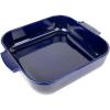 Peugeot – Appolia Square Oven Dish – Ceramic Baker with Handles – Ecru, 9 x 2.5 inches(Blue)