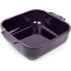 Peugeot – Appolia Square Oven Dish – Ceramic Baker with Handles – Ecru, 9 x 2.5 inches(Eggplant)