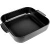 Peugeot – Appolia Square Oven Dish – Ceramic Baker with Handles – Ecru, 9 x 2.5 inches(Satin Black)