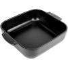 Peugeot – Appolia Square Oven Dish – Ceramic Baker with Handles – Slate, 9 x 2.5 inches(Satin Black)