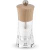 Peugeot – Oleron Manual Chili Pepper Mill – Transparent Adjustable Spice Grinder – Acrylic and Beechwood, Chocolate, 5.5 Inches(Natural)