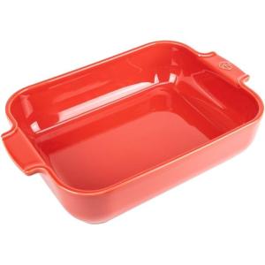 Peugeot – Appolia Rectangular Oven Dish – Ceramic Baker with Handles – Blue, 10 x 8 x 2.5 inches(Red)