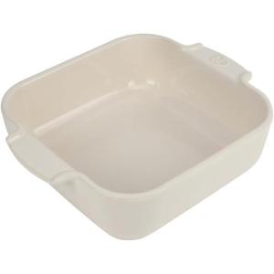 Peugeot – Appolia Square Oven Dish – Ceramic Baker with Handles – Ecru, 6.5 x 2 inches(Ecru)