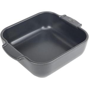 Peugeot – Appolia Square Oven Dish – Ceramic Baker with Handles – Ecru, 9 x 2.5 inches(Slate)