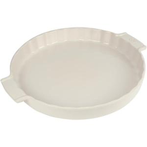 Peugeot – Appolia Tart Pan – Ceramic Pie Dish with Handles – Ecru, 11.75 x 1.5 inches