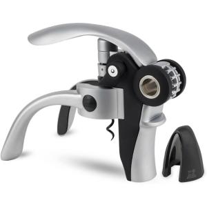 Peugeot – Baltaz Corkscrew – Lever-Style Bottle Opener with Foil-Cutter, Black, 5.5 Inches