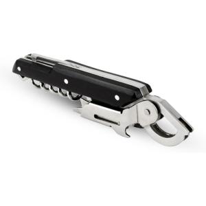 Peugeot – Clavelin Sommelier’s Corkscrew – Patented Single Pull Manual Bottle Opener with Foil-Cutter and Bottle Cap Remover, Black, 5.5 Inches(Black)
