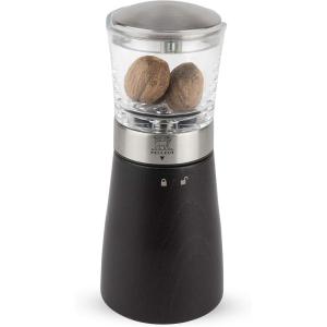 Peugeot – Madras Manual Nutmeg Mill – Spice Grinder – Stainless Steel, Acrylic & Beechwood, Chocolate(Black)
