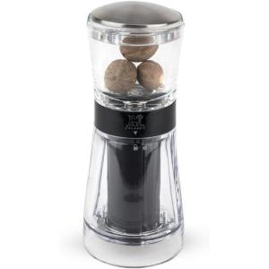 Peugeot – Madras Manual Nutmeg Mill – Spice Grinder – Stainless Steel, Acrylic & Beechwood, Chocolate(Clear)