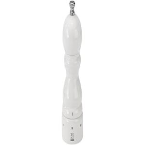 Peugeot – Paris u’Select Manual Salt Mill – Adjustable Grinder – Beechwood, Gloss White(5”)