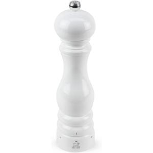 Peugeot – Paris u’Select Manual Salt Mill – Adjustable Grinder – Beechwood, Gloss White(9”)