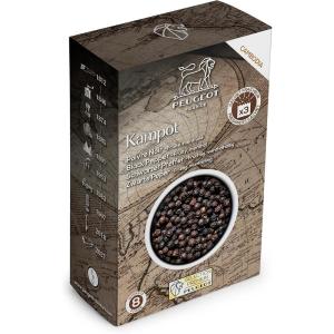 Peugeot Kampot Black Peppercorns from Cambodia, 60g – 3 fresh sachets of 20g