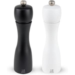 Peugeot Tahiti 8 Inch Black Pepper Mill and White Salt Mill Set(8-Inch)