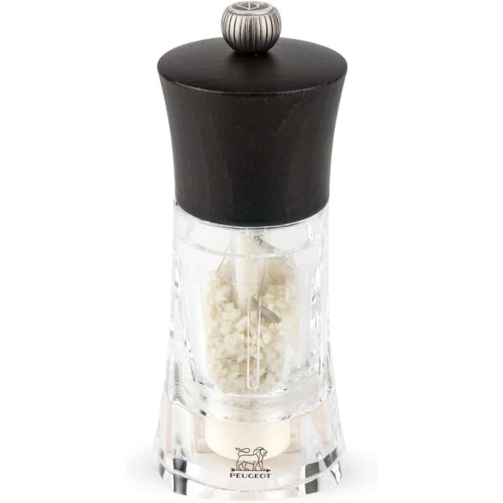 image:imageOleron Manual Wet Salt Mill  Patented Transparent Grinder for Sea Salt  Acrylic and Beechwood Chocolate 55 InchesChocolate