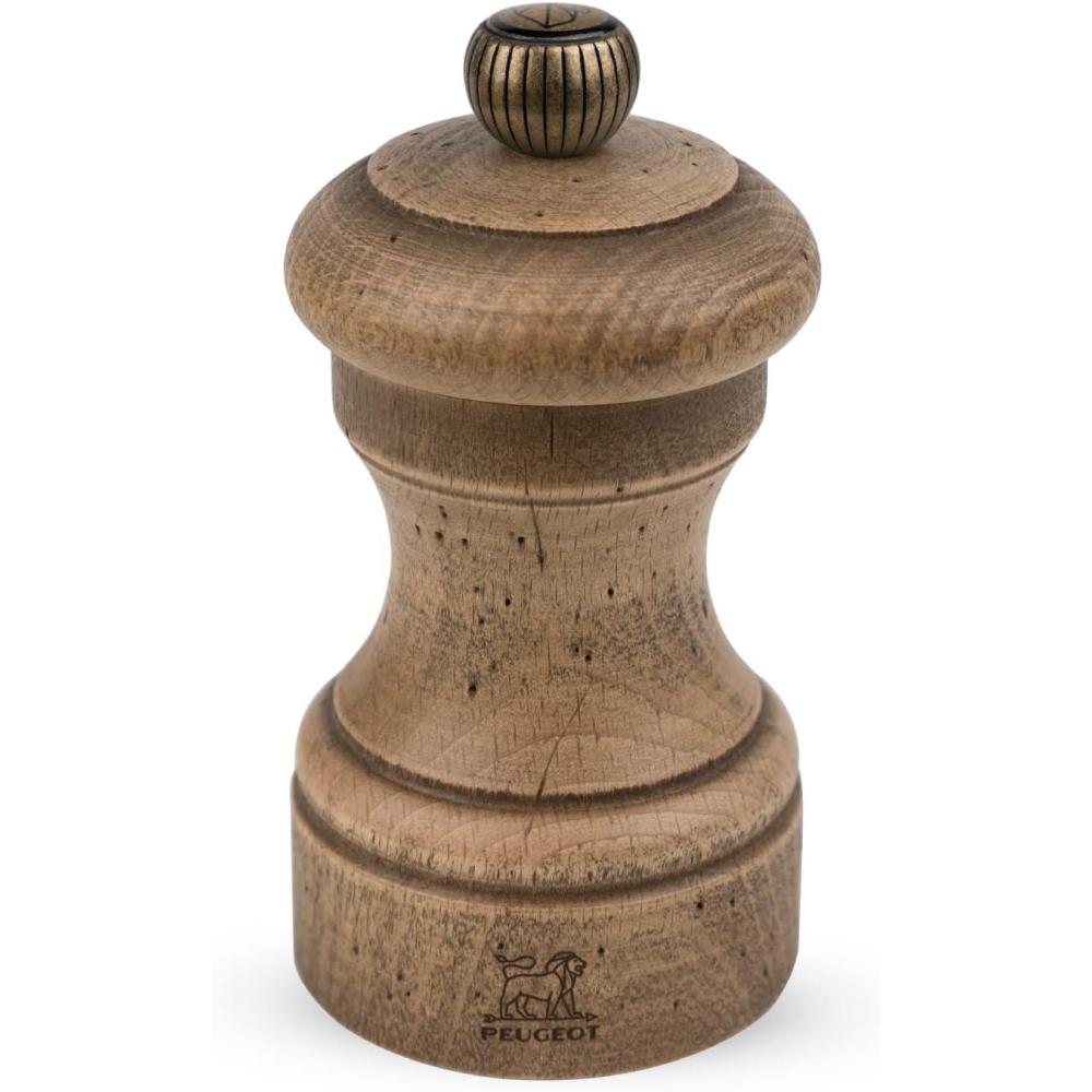 image:imagePeugeot  Bistro Manual Salt Mill  Classic Adjustable Grinder  Beechwood GraphiteDistressed Beechwood