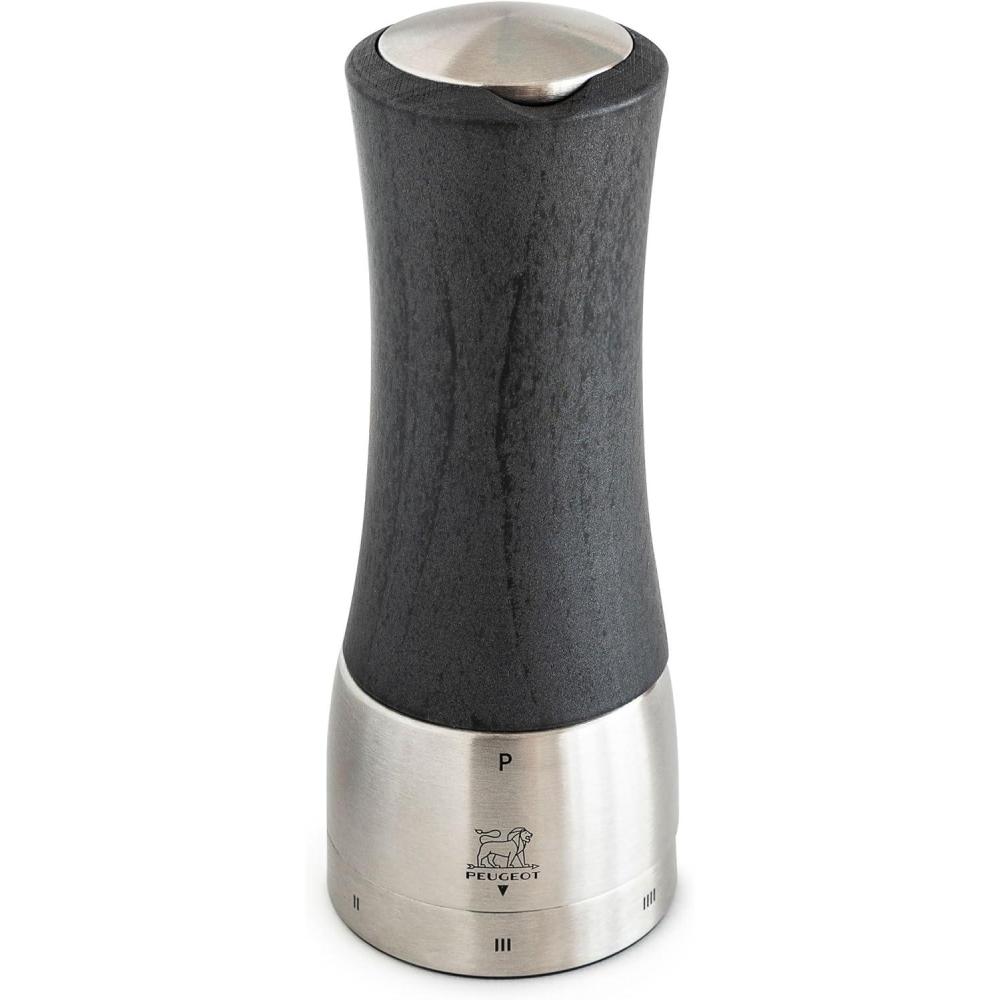 image:imagePeugeot  Madras uSelect Manual Pepper Mill  Adjustable Grinder  Stainless Steel amp Olive Wood NaturalGraphite