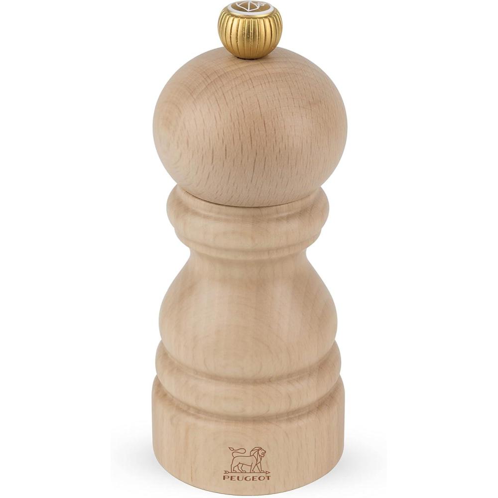 image:imagePeugeot  Peugeot  Paris Manual Salt Mill  Classic Adjustable Grinder  Beechwood NaturalNatural