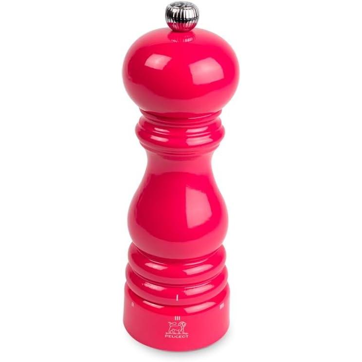 image:imagePeugeot Paris uSelect Salt Mill Wood Forest Green 18 cm 7inCandy Pink