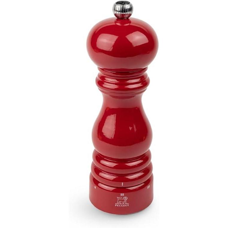 image:imagePeugeot Paris uSelect Salt Mill Wood Forest Green 18 cm 7inPassion Red