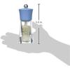 Oleron Manual Wet Salt Mill – Patented Transparent Grinder for Sea Salt – Acrylic and Beechwood, Chocolate, 5.5 Inches(Azure Blue)