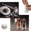 Oleron Manual Wet Salt Mill – Patented Transparent Grinder for Sea Salt – Acrylic and Beechwood, Chocolate, 5.5 Inches(Chocolate)