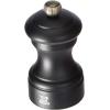 Peugeot – Bistro Manual Salt Mill – Classic Adjustable Grinder – Beechwood, Graphite(Matte Black)