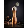 Peugeot – Fidji Manual Salt Mill – Adjustable Grinder – Olive Wood and Stainless Steel, Natural, 6 Inch