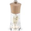 Oleron Manual Wet Salt Mill – Patented Transparent Grinder for Sea Salt – Acrylic and Beechwood, Chocolate, 5.5 Inches(Natural)