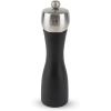 Peugeot – Fidji Manual Salt Mill – Adjustable Grinder – Beechwood and Stainless Steel, Matte Black, 8 Inch