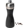 Peugeot – Peugeot – Fidji Manual Pepper Mill – Adjustable Grinder – Beechwood and Stainless Steel, Graphite Finish, 6 Inches