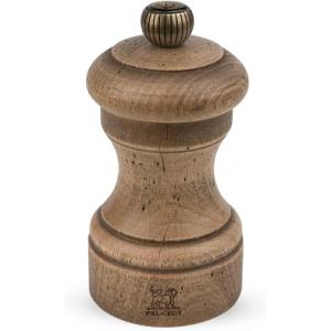 Peugeot – Bistro Manual Salt Mill – Classic Adjustable Grinder – Beechwood, Graphite(Distressed Beechwood)