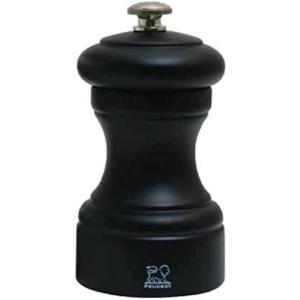 Peugeot – Bistro Manual Salt Mill – Classic Adjustable Grinder – Beechwood, Graphite(Matte Black)