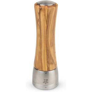 Peugeot – Madras u’Select Manual Pepper Mill – Adjustable Grinder – Stainless Steel & Olive Wood, Natural(Olive Wood)