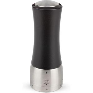 Peugeot – Madras u’Select Manual Salt Mill – Adjustable Grinder – Stainless Steel & Beechwood, Chocolate(6-1/2-Inch)