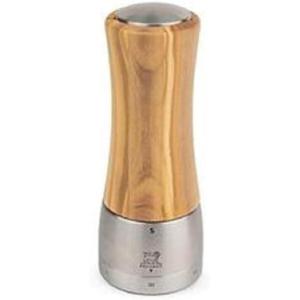 Peugeot – Madras u’Select Manual Salt Mill – Adjustable Grinder – Stainless Steel & Beechwood, Chocolate(olive wood)