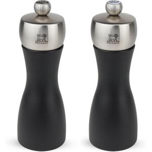 Peugeot Fidji 6 inch Black Matte Salt/Pepper Mill Set(Black)
