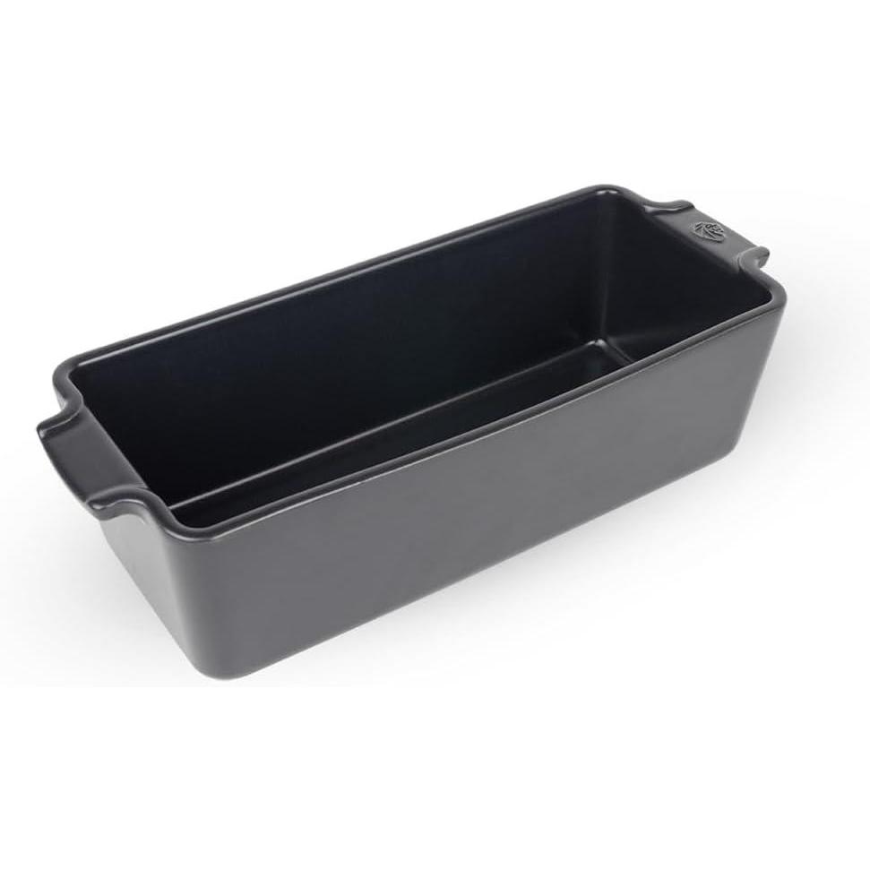 image:imagePeugeot  Appolia Loaf Pan  Ceramic Bread Baking Dish with Handles  Slate 10 x 4 x 3 inchesSlate