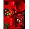 Peugeot – Appolia Rectangular Oven Dish – Ceramic Baker with Handles – Eggplant, 13 x 11 x 3 inches(Red)