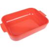 Peugeot Appolia Rectangular Baking Dish 36 cm-14in, Satin Black(Red)