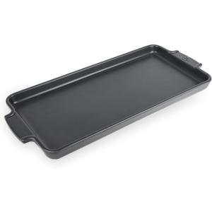 Peugeot – Appolia Appetizer Platter – Ceramic Plate for Aperitifs and Sweets with Handles – Slate, 40.2cm x 17.8cm