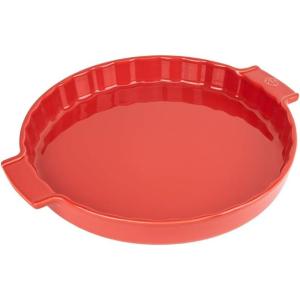 Peugeot – Appolia Tart Pan – Ceramic Pie Dish with Handles – Slate, 11.75 x 1.5 inches(28 cm / Red)