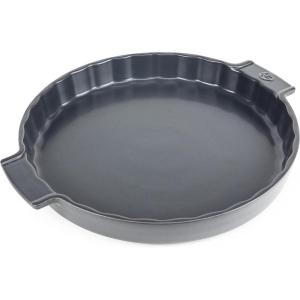 Peugeot – Appolia Tart Pan – Ceramic Pie Dish with Handles – Slate, 11.75 x 1.5 inches(Tarte Oven Dish)