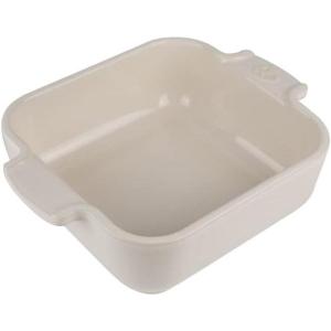Peugeot Appolia Petite Square Baking Dish, Ecru. 7 x 5.5 x 2 in.(Ecru)