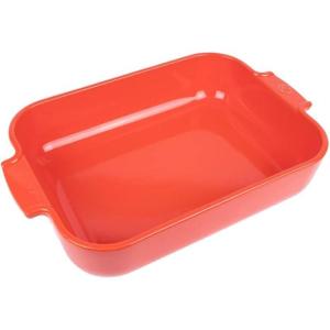 Peugeot Appolia Rectangular Baking Dish 36 cm-14in, Satin Black(Red)