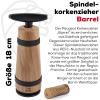Peugeot 200565 Barrel Infinity, Walnut Wood Corkscrew Wine Opener,(Beechwood)